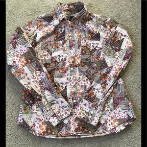 Adorable Vintage Cotton Snap Shirt